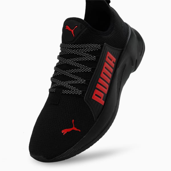 SOFTRIDE Premier Slip-On Men's Walking Shoes, PUMA Black-For All Time Red-Cool Dark Gray, extralarge-IND