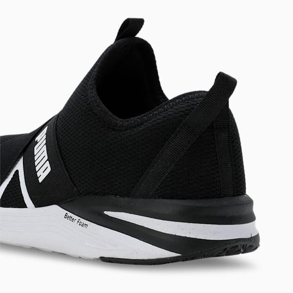 Better Foam Prowl Slip-On Women's Running Shoes, Puma Black-Puma White, extralarge-IND