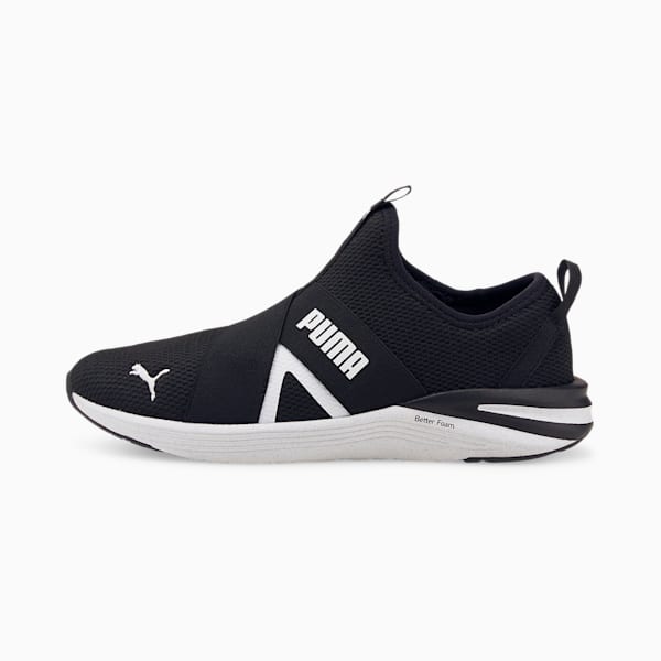 Better Foam Prowl Slip-On Women's Running Shoes, Puma Black-Puma White, extralarge-AUS