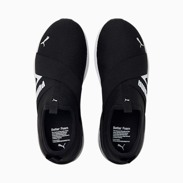 Better Foam Prowl Slip-On Women's Running Shoes, Puma Black-Puma White, extralarge-AUS