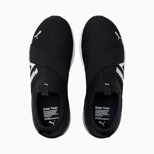 Better Foam Prowl Women's Slip-On Shoes, Puma Black-Puma White, extralarge