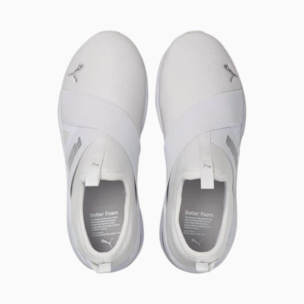 Chaussures de fitness à enfiler Better Foam Prowl Femme, Puma White-Metallic Silver, extralarge