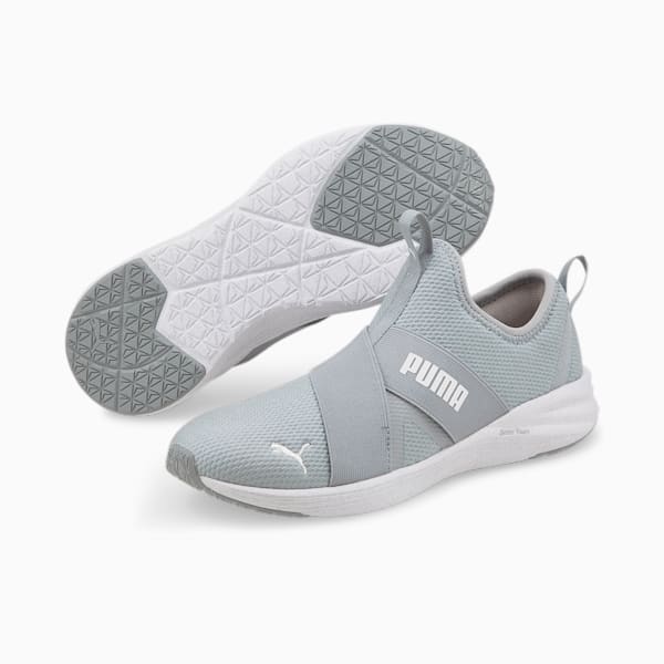Better Foam Prowl Slip-On Women's Training Shoes, Quarry-Puma White, extralarge