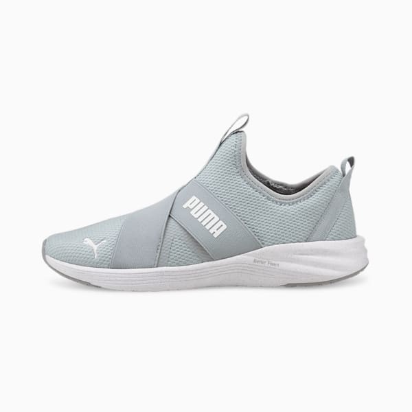 Better Foam Prowl Slip-On Women's Training Shoes, Quarry-Puma White, extralarge