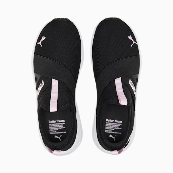 Better Foam Prowl Slip-On Women's Running Shoes, PUMA Black-Pearl Pink-PUMA White, extralarge-IND
