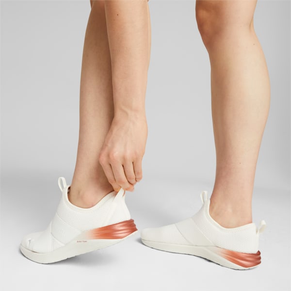 Better Foam Prowl Slip On Women's Training Shoes, Warm White-PUMA Copper-PUMA White, extralarge