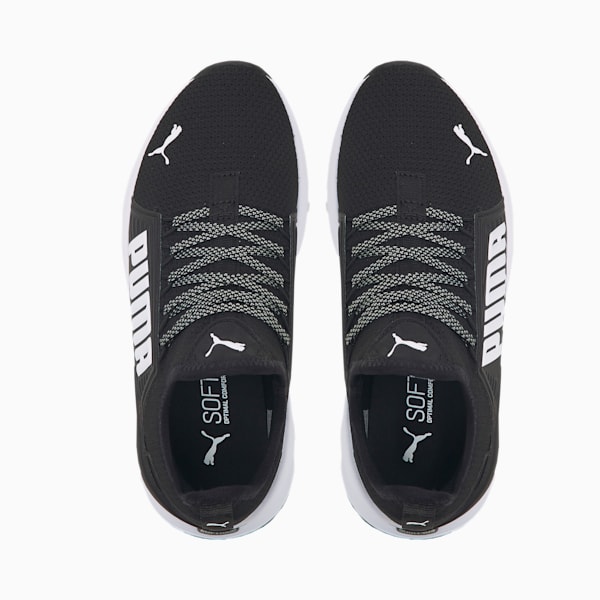 キッズ ソフトライド プレミア スリッポン JR スニーカー 22-25cm, Puma Black-Puma White, extralarge-JPN