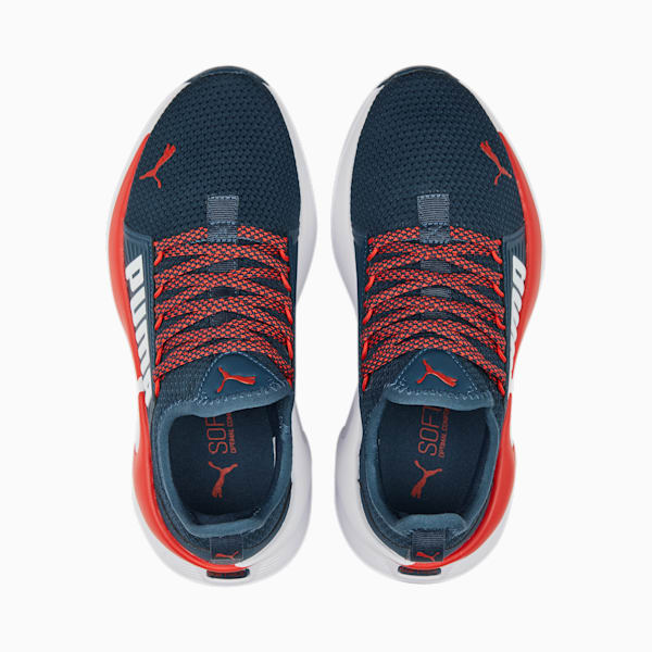 Softride Premier One8 Youth Walking Shoes, Dark Night-PUMA Red, extralarge-IND