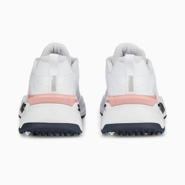 ウィメンズ ゴルフ GS ファスト ラバーソール スパイクレス シューズ, PUMA White-Navy Blazer-Flamingo Pink