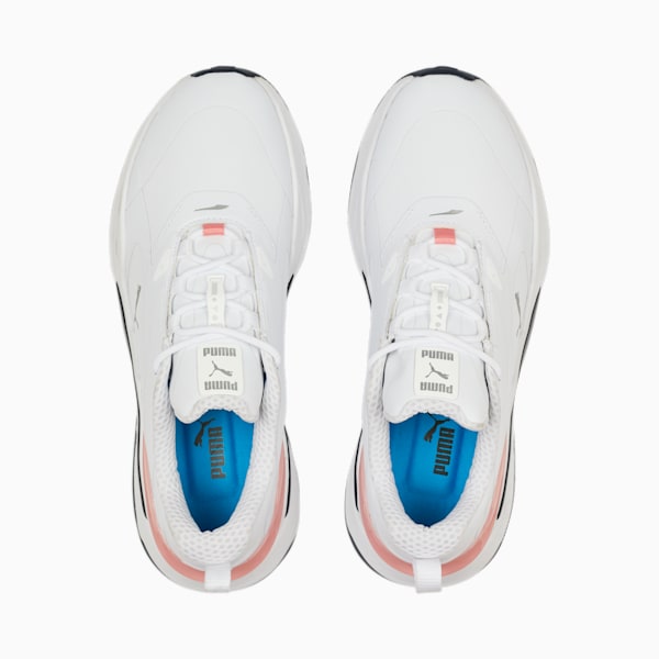 ウィメンズ ゴルフ GS ファスト ラバーソール スパイクレス シューズ, PUMA White-Navy Blazer-Flamingo Pink