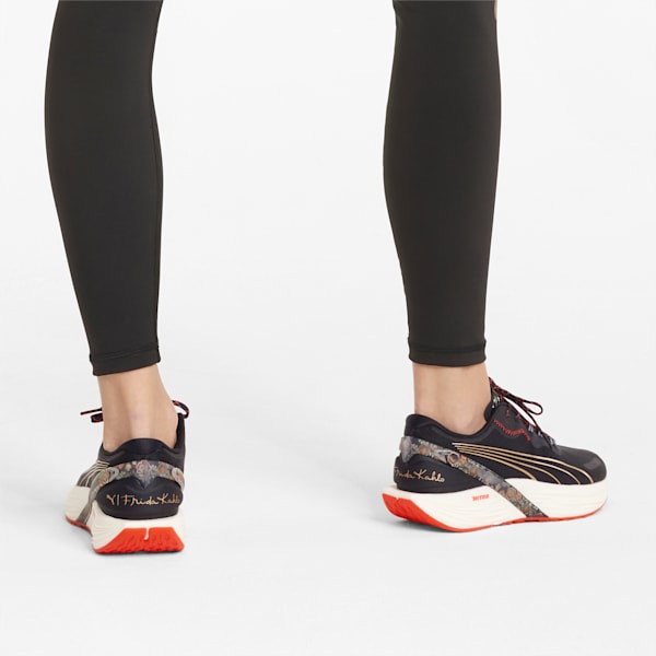 Run XX Frida 1 Nitro Women's Running Shoes, Puma Black-Firelight-Puma Team Gold