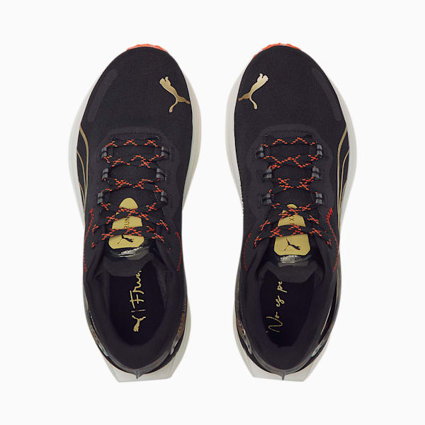 Run XX Frida 1 Nitro Women's Running Shoes, Puma Black-Firelight-Puma Team Gold, extralarge-GBR