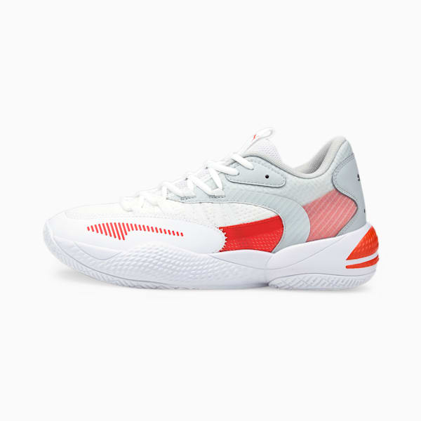 Court Rider 2.0 Basketball Shoes, Puma White-Harbor Mist, extralarge-IND