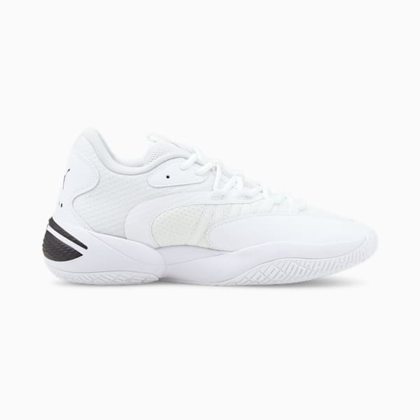 Court Rider 2.0 Basketball Shoes, Puma White-Puma Black