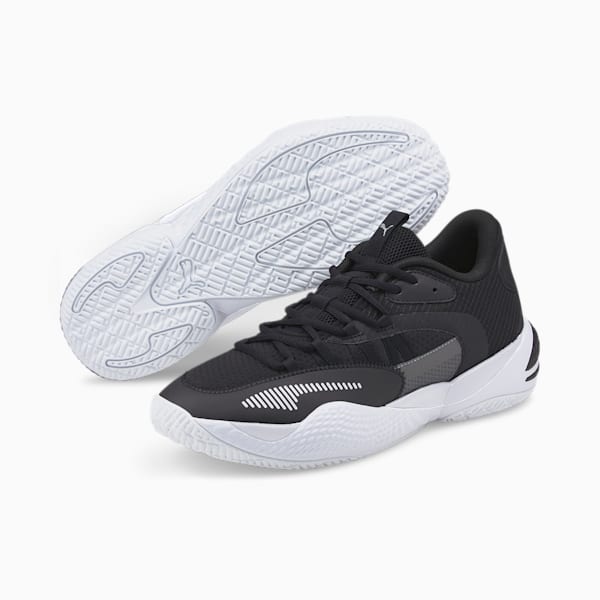 Court Rider 2.0 Unisex Basketball Shoes, Puma Black-Puma White