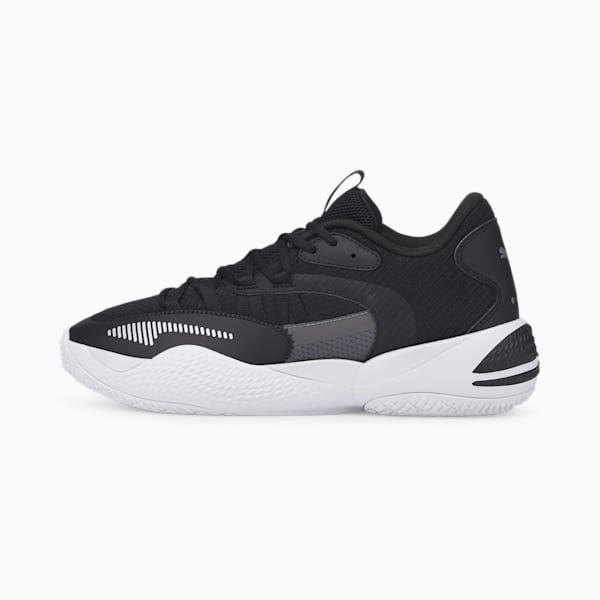 Court Rider 2.0 Unisex Basketball Shoes, Puma Black-Puma White, extralarge-AUS