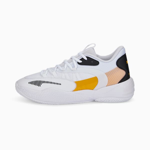Court Rider 2.0 Basketball Shoes, Puma White-Spectra Yellow