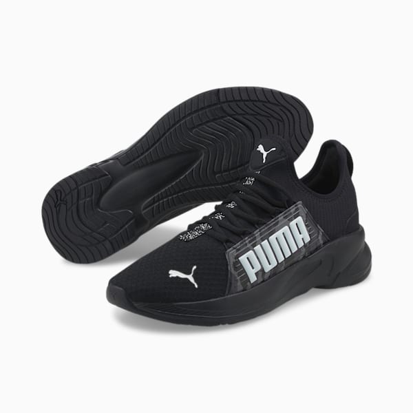 SOFTRIDE Premier SlipOn Camo Men's Walking Shoes, Puma Black-Puma White, extralarge-IND