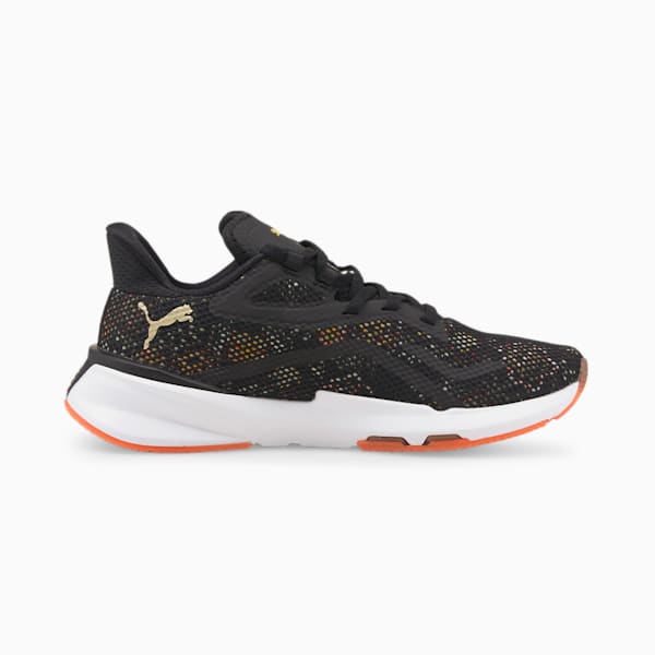 PWRFrame TR Frida Women's Training Shoes, Puma Black-Firelight-Metallic Gold