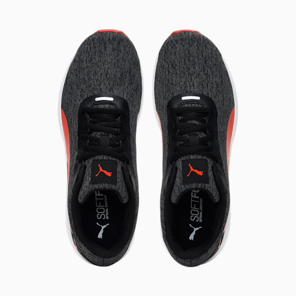 Solar Runner Unisex Running Shoes, Puma Black-Cherry Tomato, extralarge-IND