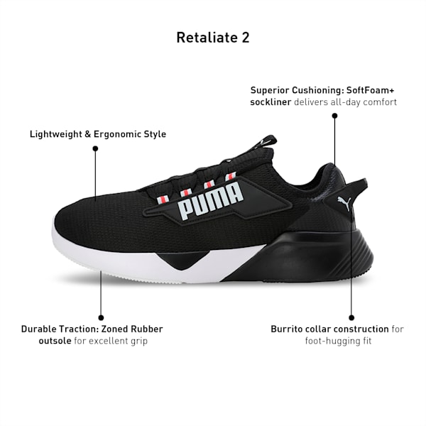 Resolve Street Spark Unisex Running Shoes, PUMA Black-Icy Blue-Fire Orchid, extralarge-IND