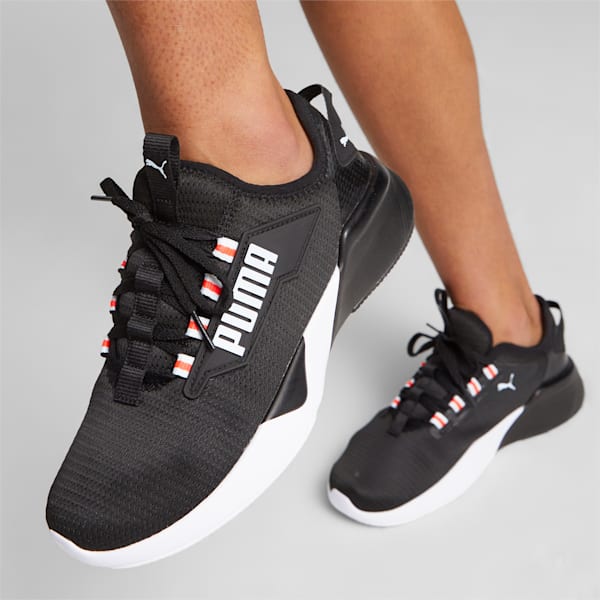 Resolve Street Spark Running Shoes, PUMA Black-Icy Blue-Fire Orchid, extralarge-IND