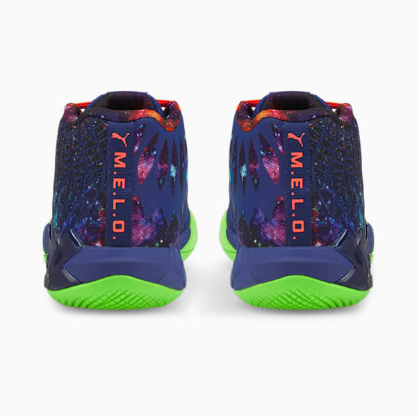 MB.01 Galaxy Basketball Shoes, Elektro Blue-Green Gecko