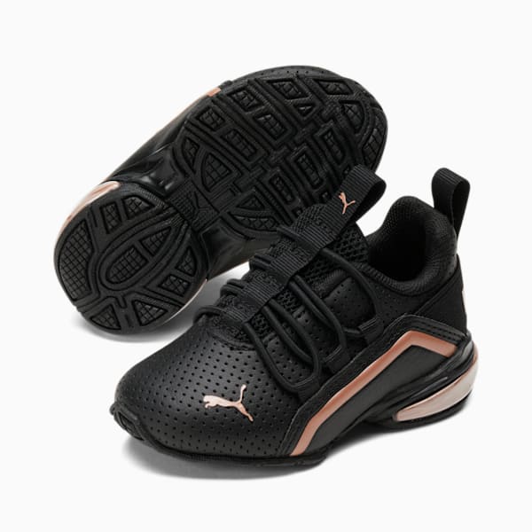 Axelion Rose Gold Toddler's Training Shoes, Puma Black-Rose Gold, extralarge