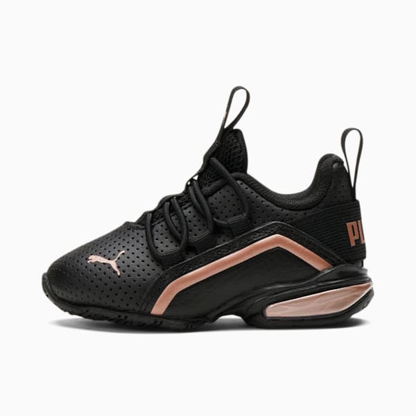 Axelion Rose Gold Toddler's Training Shoes, Puma Black-Rose Gold, extralarge