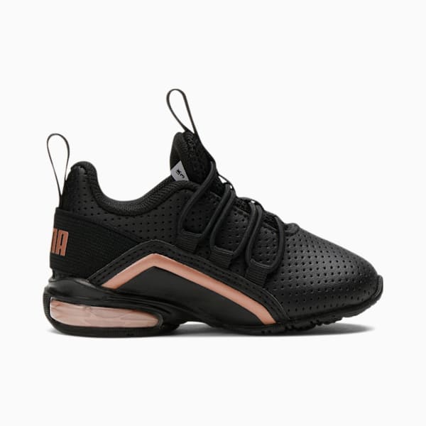 Axelion Rose Gold Toddler's Training Shoes, Puma Black-Rose Gold, extralarge