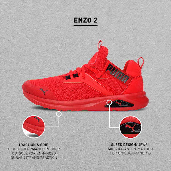 Enzo 2 Refresh  Running Shoes, High Risk Red-Puma Black