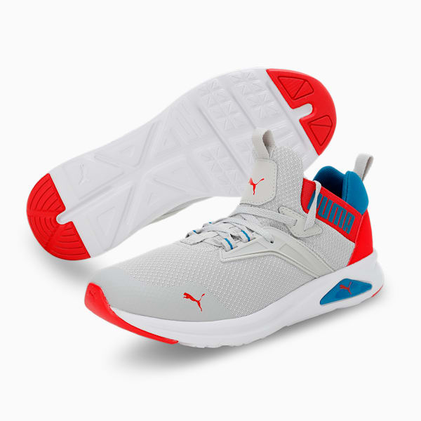 Enzo 2 Refresh Unisex Running Shoes, Harbor Mist-High Risk Red, extralarge-IND