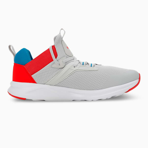 Enzo 2 Refresh Unisex Running Shoes, Harbor Mist-High Risk Red, extralarge-IND