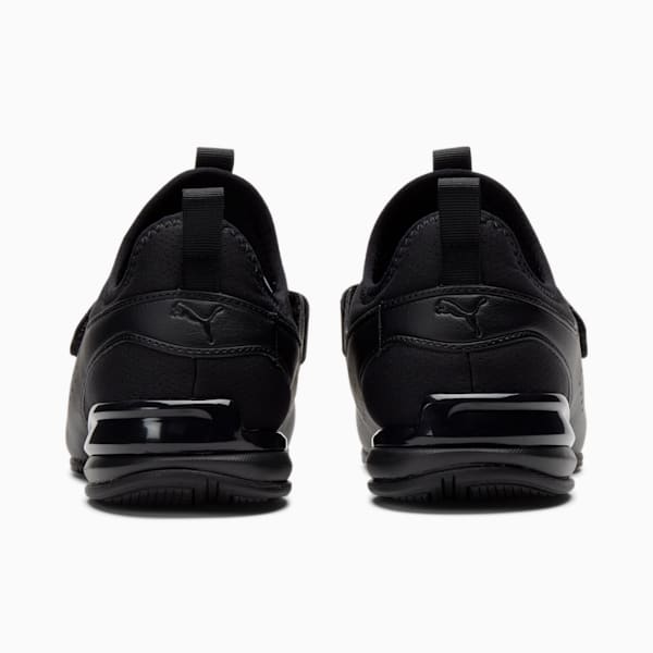 Zapatos deportivos sin cordones Axelion para niños grandes, Puma Black