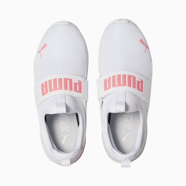 Puma slip ons kids white store