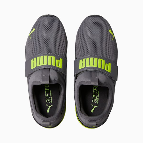 Axelion Slip-On Big Kids' Sneakers, CASTLEROCK-Lime Squeeze, extralarge