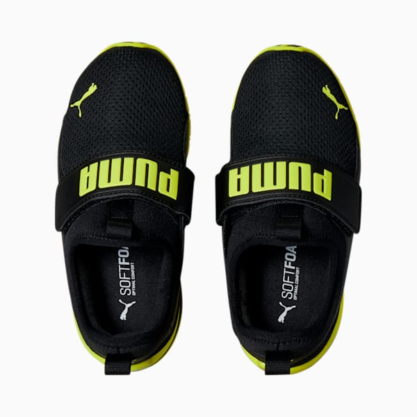Puma axelion black and yellow top