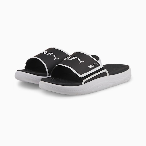 GS-Softride Golf Slides, Puma Black-Puma White, extralarge-GBR