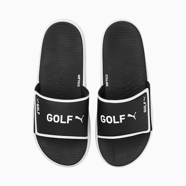 GS-Softride Golf Slides, Puma Black-Puma White, extralarge-GBR