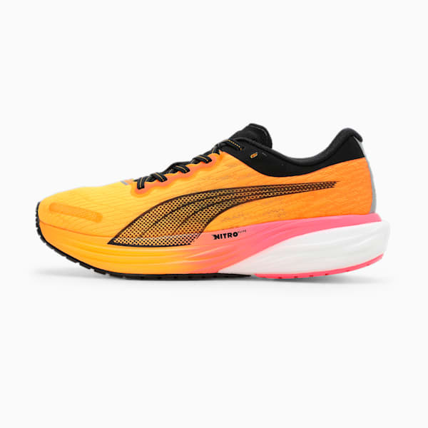 Deviate NITRO 2 Men's Running Shoes, Sunset Glow-Sun Stream-Puma Black, extralarge-IND