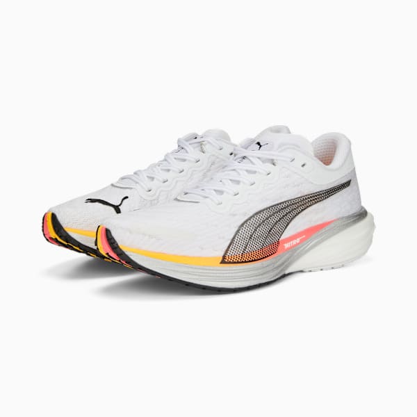 Deviate NITRO™ 2 Men's Running Shoes, Puma White-Sunset Glow-Sun Stream, extralarge-GBR