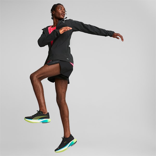 Deviate Nitro 2 Men's Running Shoes, Puma Black-Deep Aqua-Lime Squeeze