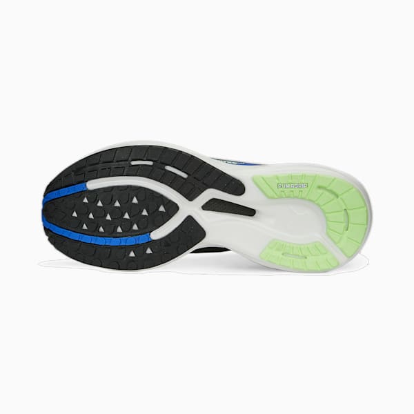メンズ ディヴィエイト ニトロ 2 ランニングシューズ, PUMA Black-Royal Sapphire-Fizzy Lime, extralarge-JPN
