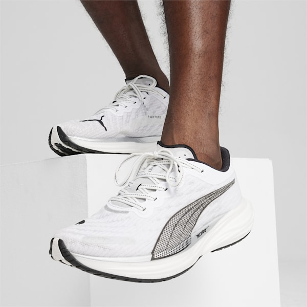 メンズ ディヴィエイト ニトロ 2 ランニングシューズ, PUMA White-PUMA Black-PUMA Silver, extralarge-JPN