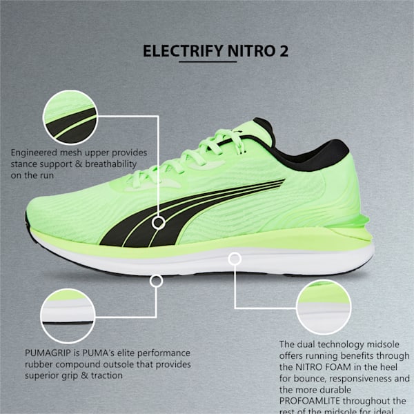 Electrify NITRO 2 Running Shoes Men, Fizzy Apple-Puma Black