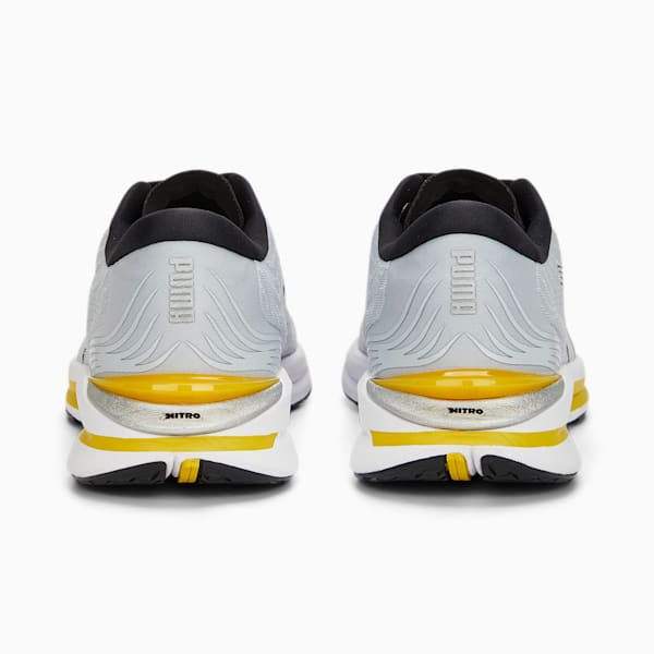 Electrify Nitro 2 Men's Running Shoes, Platinum Gray-PUMA Black-Fresh Pear, extralarge-IND