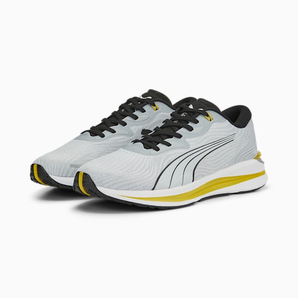Electrify NITRO™ 2 Men's Running Shoes, Platinum Gray-PUMA Black-Fresh Pear, extralarge-IND