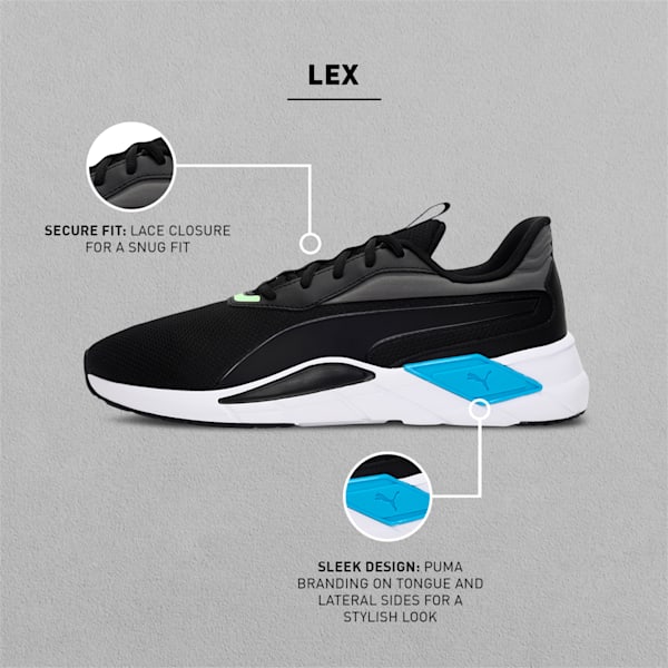 Lex Men's Running Shoes, Puma Black-Ocean Dive