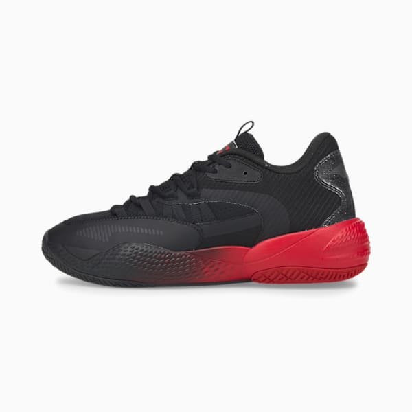 PUMA x BATMAN Court Rider 2.0 Basketball Shoes, Puma Black-Barbados Cherry