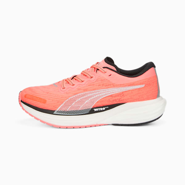 Deviate NITRO 2 Women's Running Shoes, Sunset Glow-Puma Black, extralarge-IND